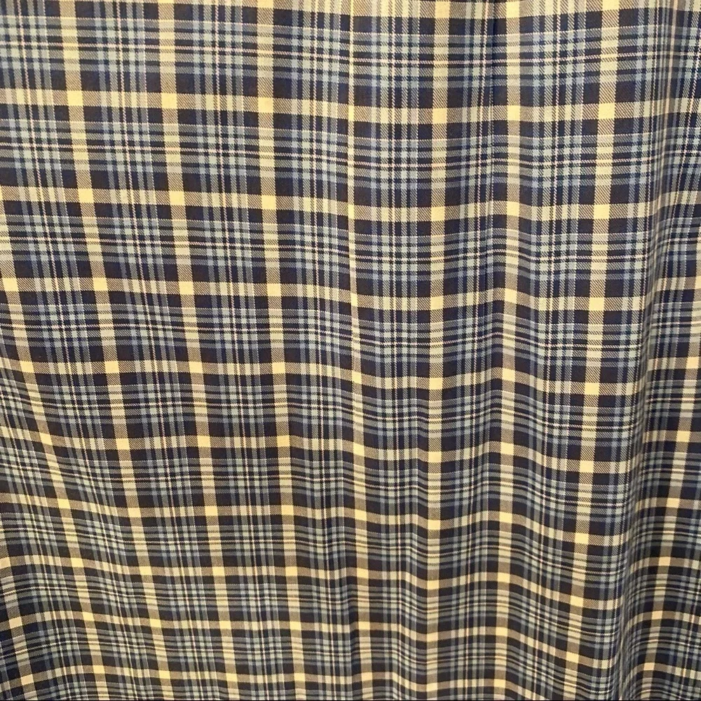 VINEYARD VINES Men Blue Plaid Buttoned Tucker Long Sleeve Shirt Size Large
